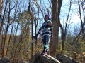 Photo of a GW2 mesmer cosplay in Exalted armor wielding a sword.