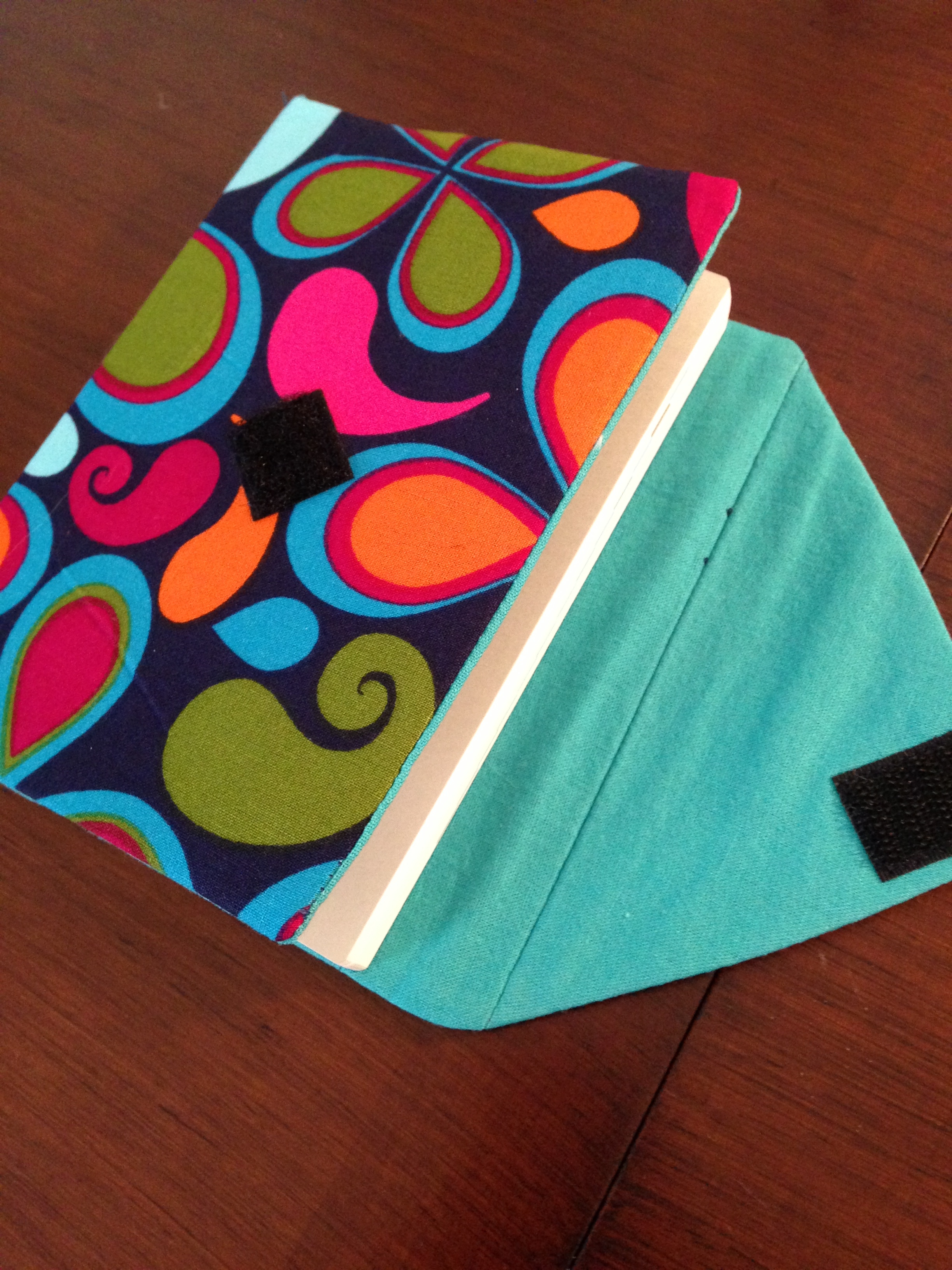 The finished techo cover, open with techo inside.