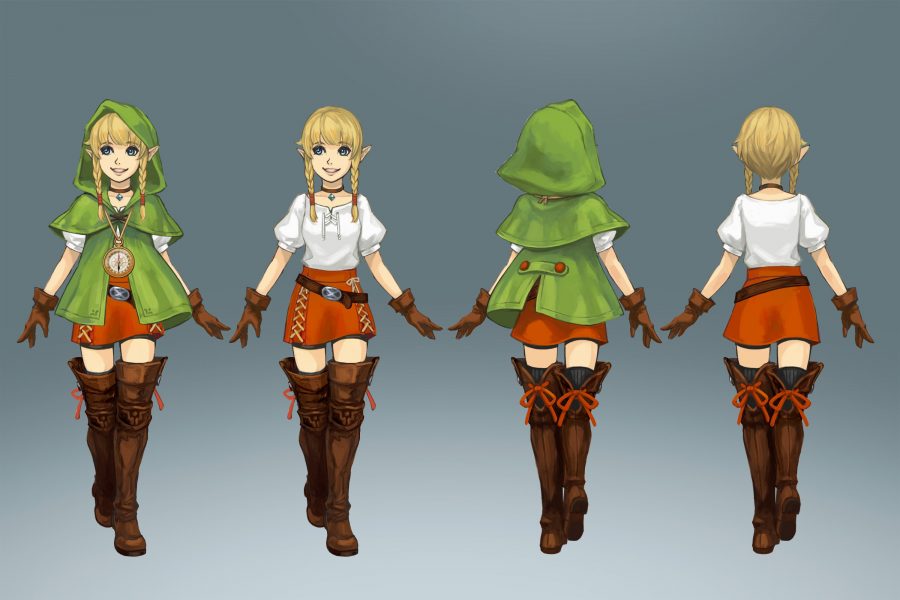 Concept art of Linkle.